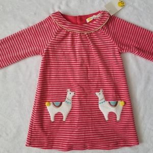 Baby Boden Red Llama dress size 12-18 months